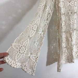 Vintage inspired bohemian dress with bell sleeves